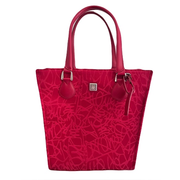 Diane von Furstenberg Travel Large Red ‘Vase Tote’ - Picture 1 of 9
